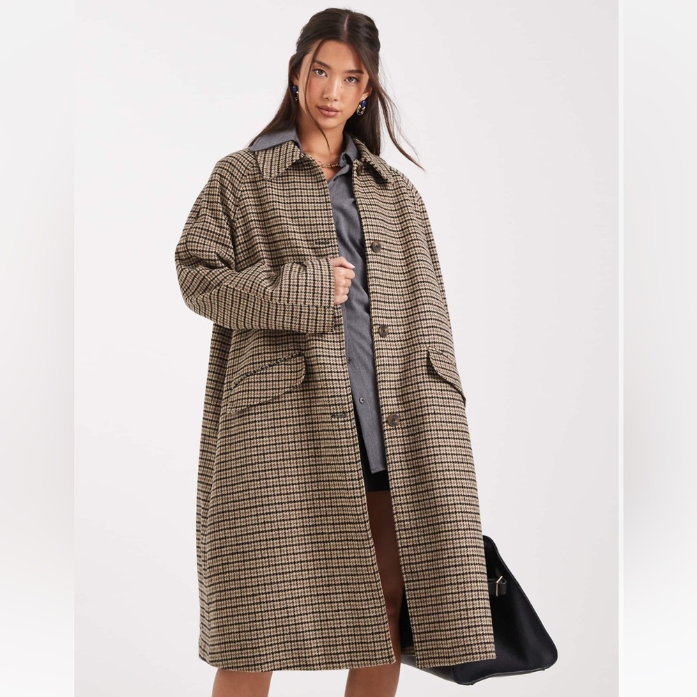 ASOS quilted lining mid length coat